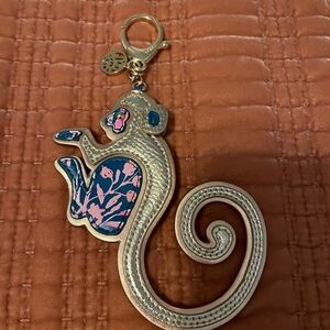 Lilly Pulitzer Pink and Blue Monkey Key Holder